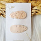 Leatherlook anti-slip haarspeldjes jet