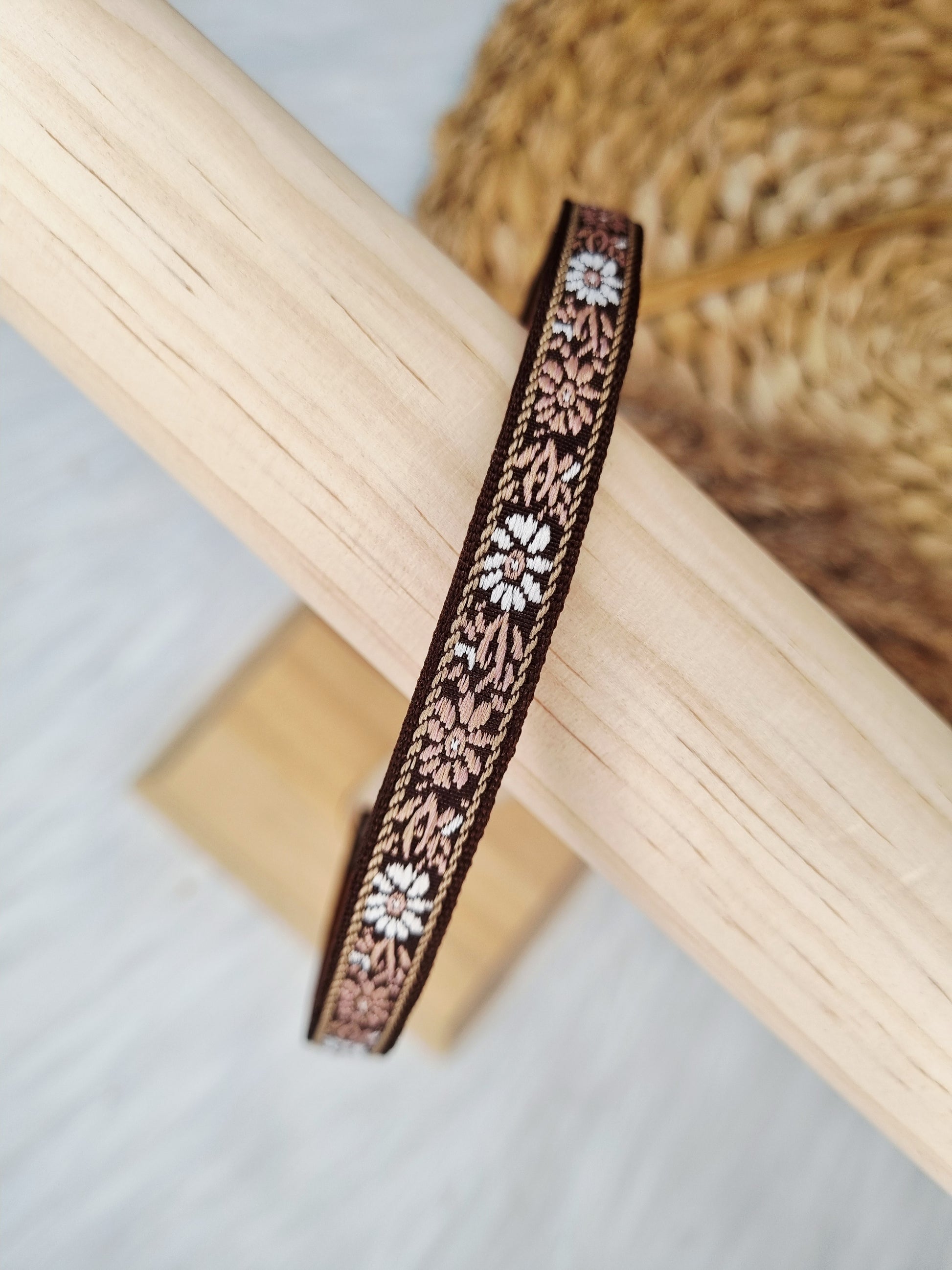 Boho Diadeem Bloemen Bruin