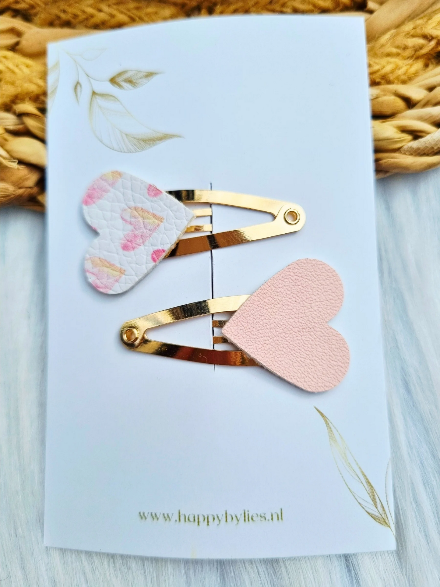 Leatherlook haarspeldjes Mae Hart