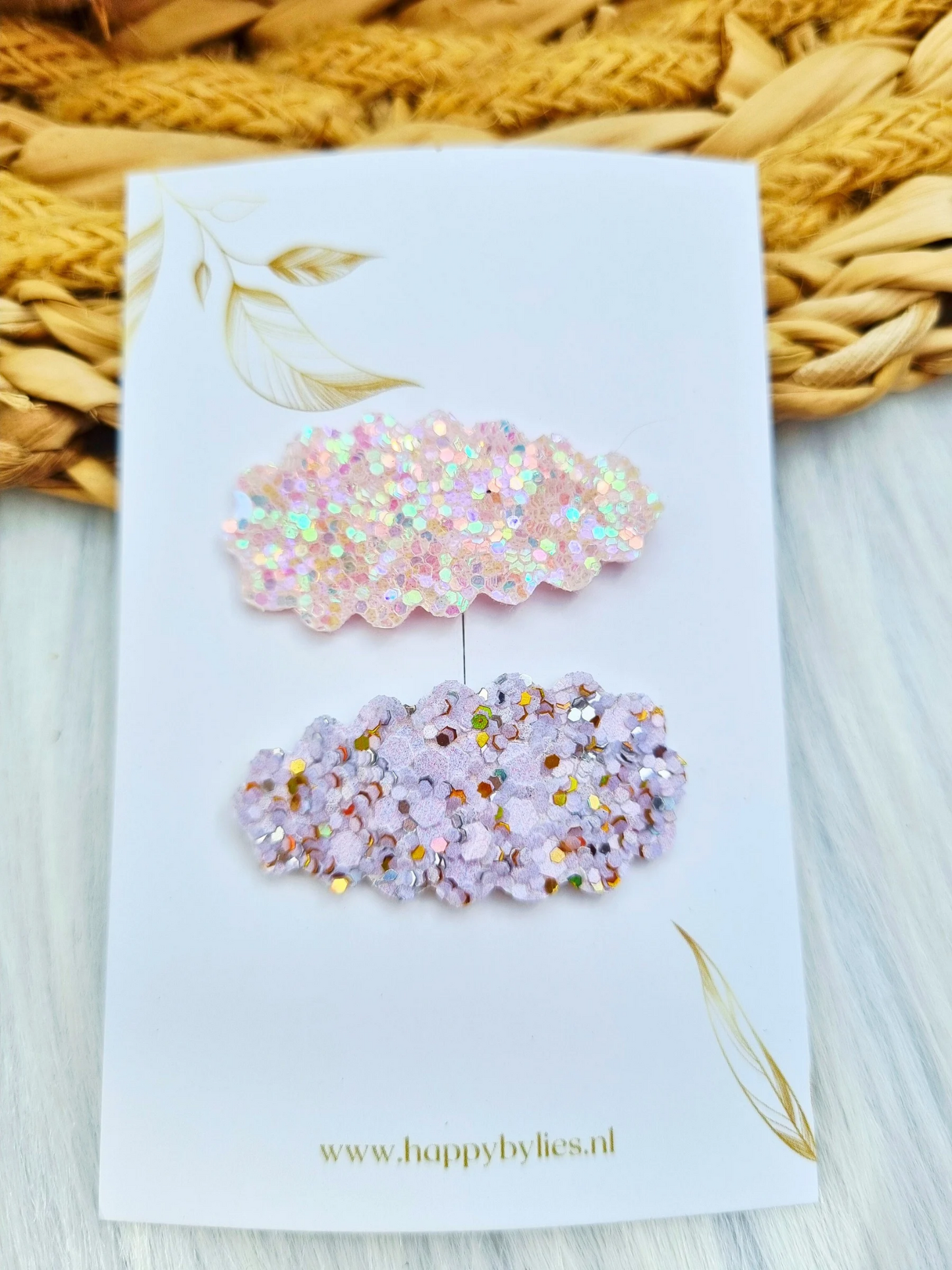 Leatherlook haarspeldjes amy ribbel