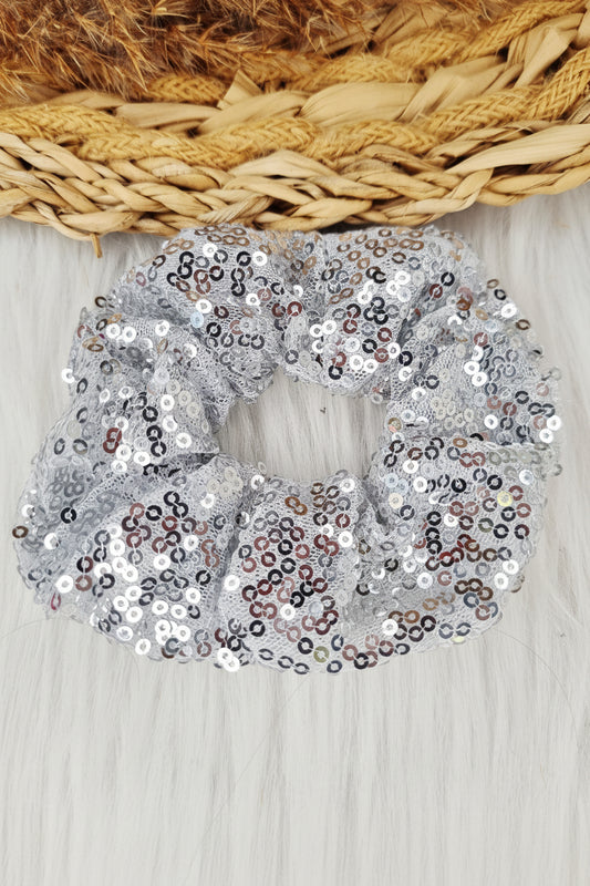 Scrunchie Sparkle Zilver