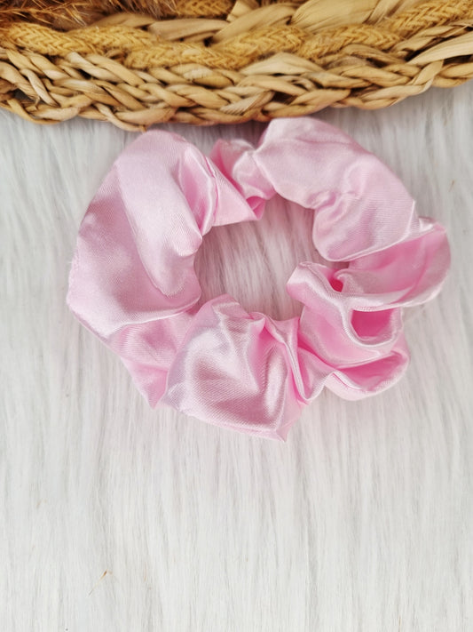 Satijnen Scrunchie Light pink