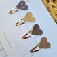 Leatherlook haarspeldjes luna ribbel