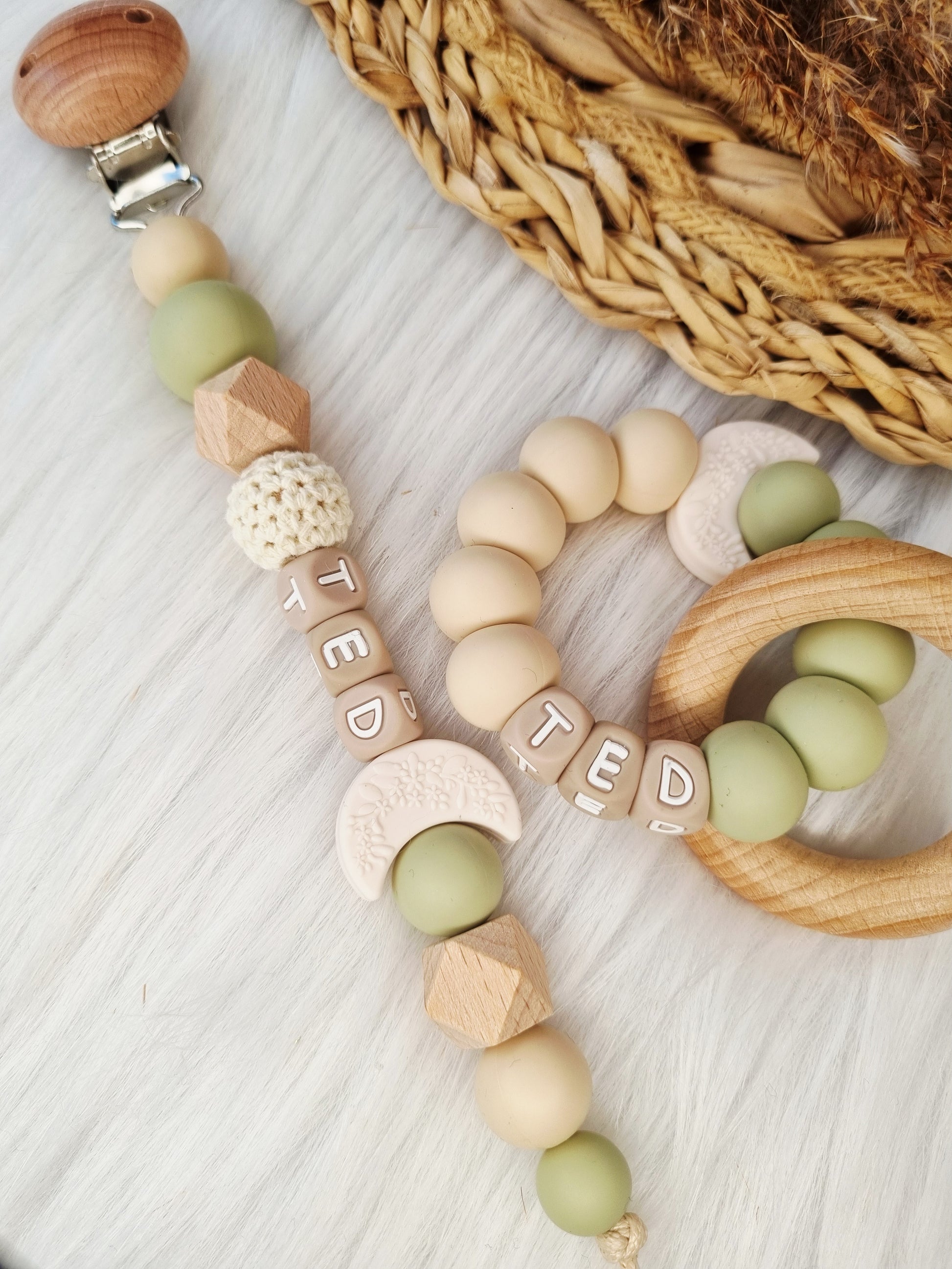 speenkoord met bijpassende bijtring