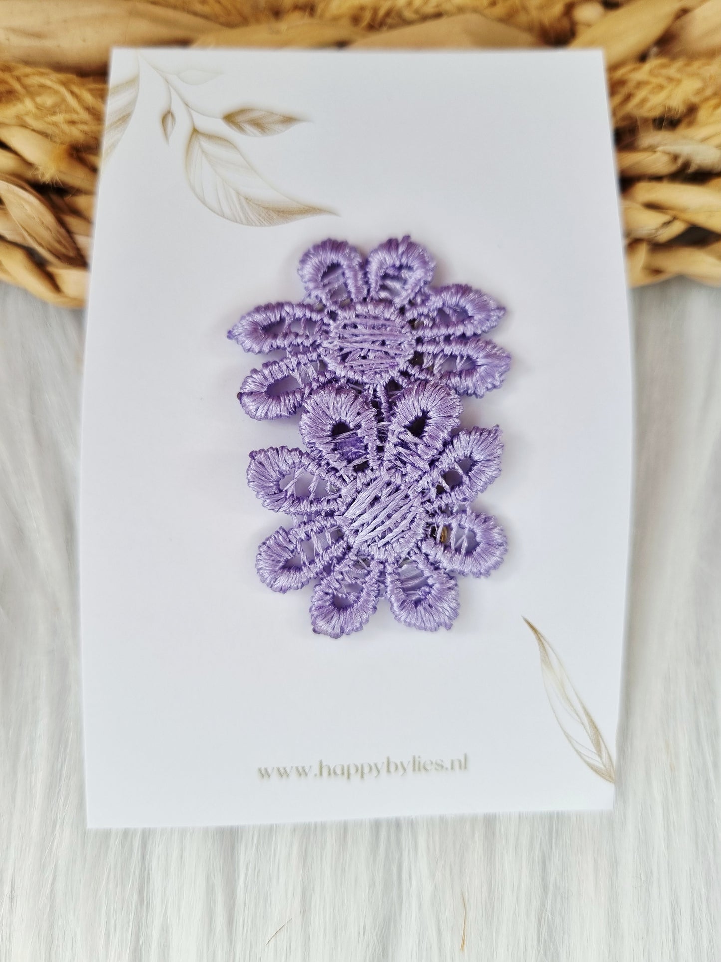 Anti-slip haarspeldje Blossom paars