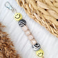 Tas sleutelhanger kies je kleuren zelf 
Zebra, smile 