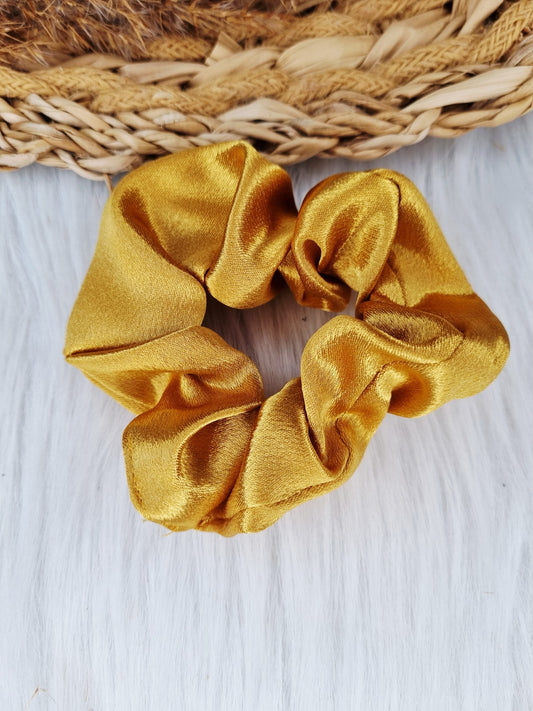 Luxe satijnen Scrunchie Gold