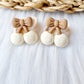 Mini haar elastiekjes Kersjes 2 stuks creme