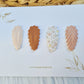 Leatherlook haarspeldjes Elke ribbel