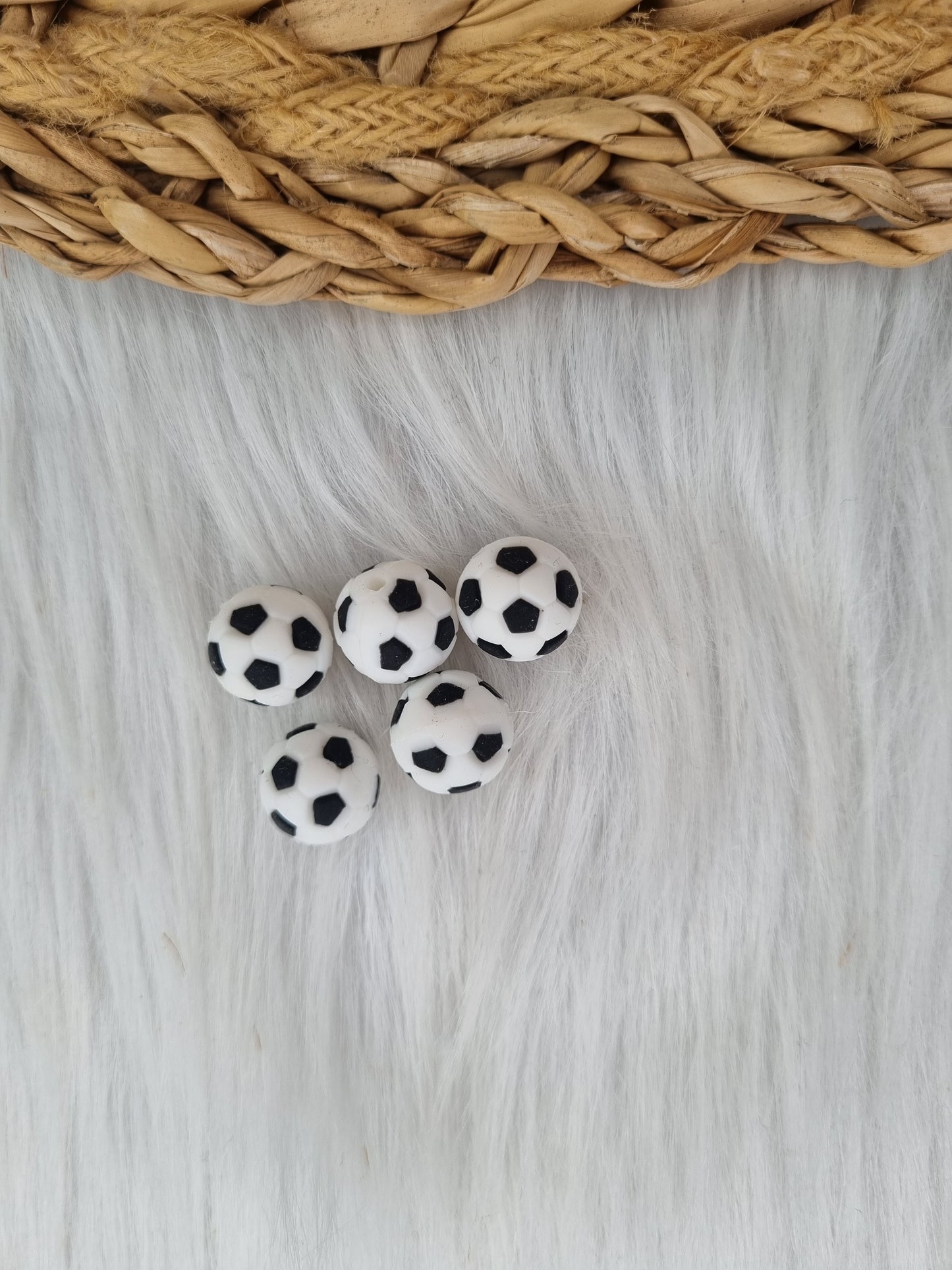 Siliconen kralen Voetbal