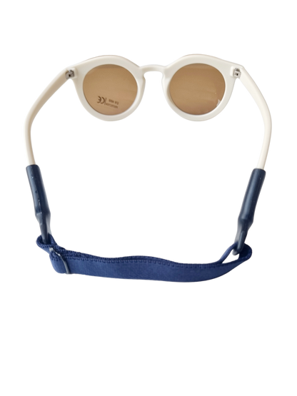 Kinderzonnebril bandjes donkerblauw
