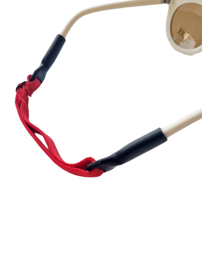 Kinderzonnebril bandjes rood